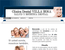 Tablet Screenshot of clinicadentalvillarosa.com